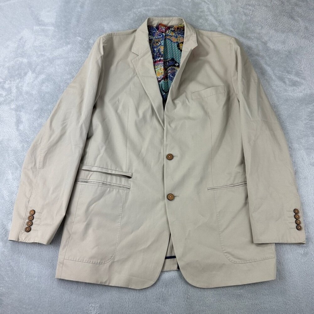 Robert Graham Tan Classic Fit Blazer Men’s Size 42